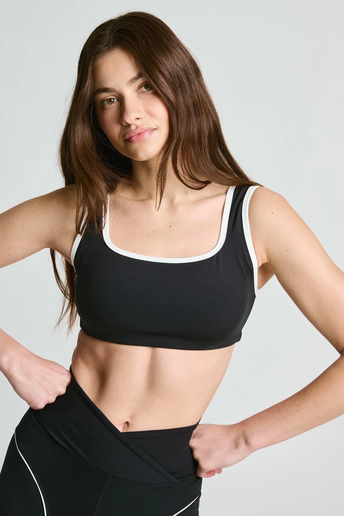 Recycled Contrast Staple Bra