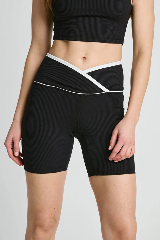 Ribbed Two Tone Veronica Short