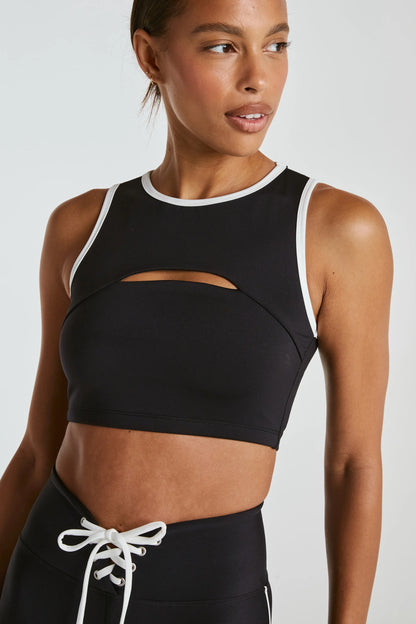 Two Tone Cut Out Bra