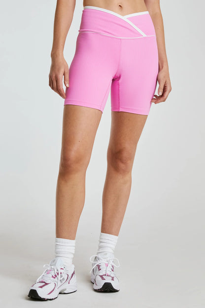 Ribbed Two Tone Veronica Short