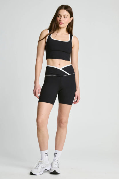 Ribbed Two Tone Veronica Short