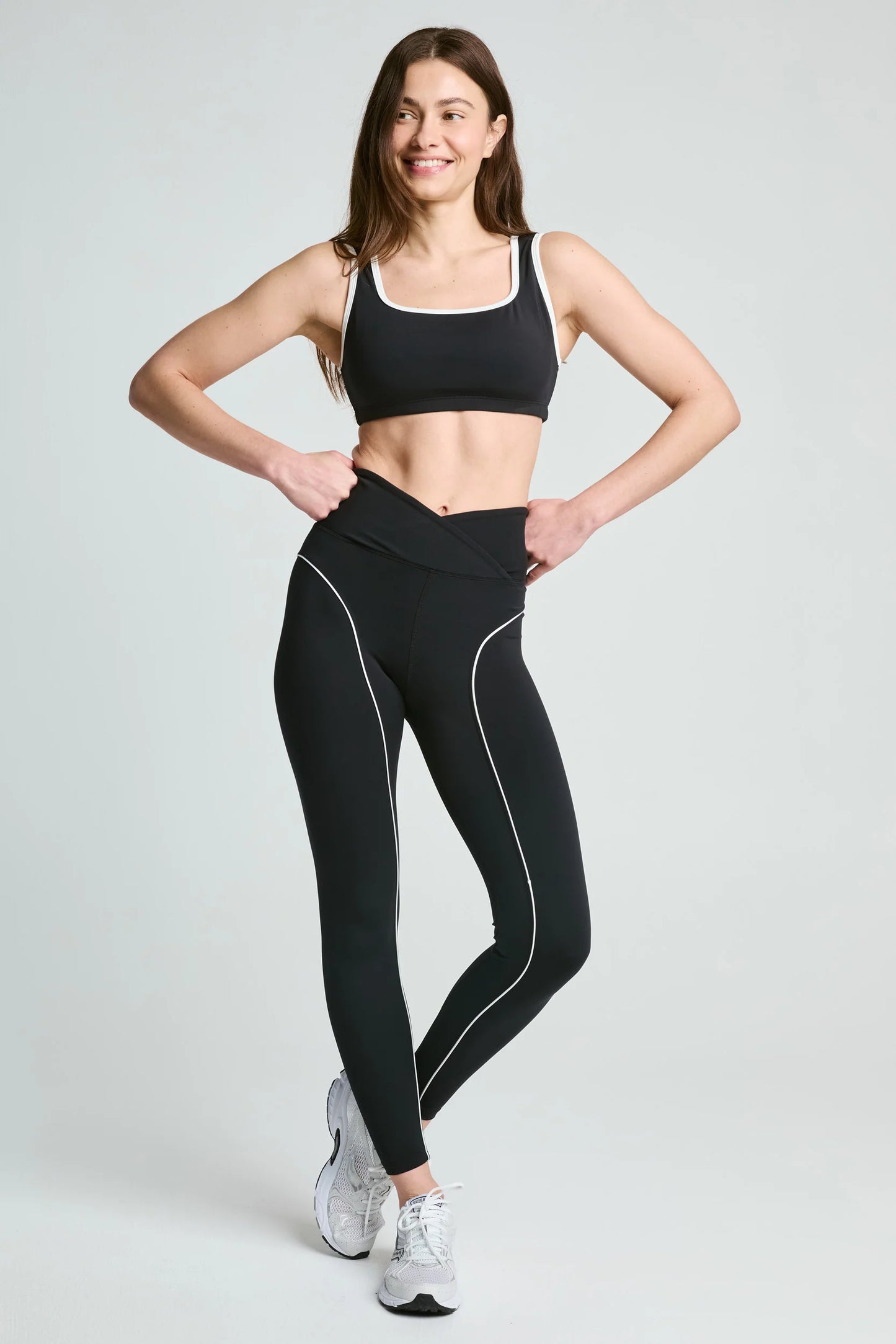 Recycled Contrast Staple Bra