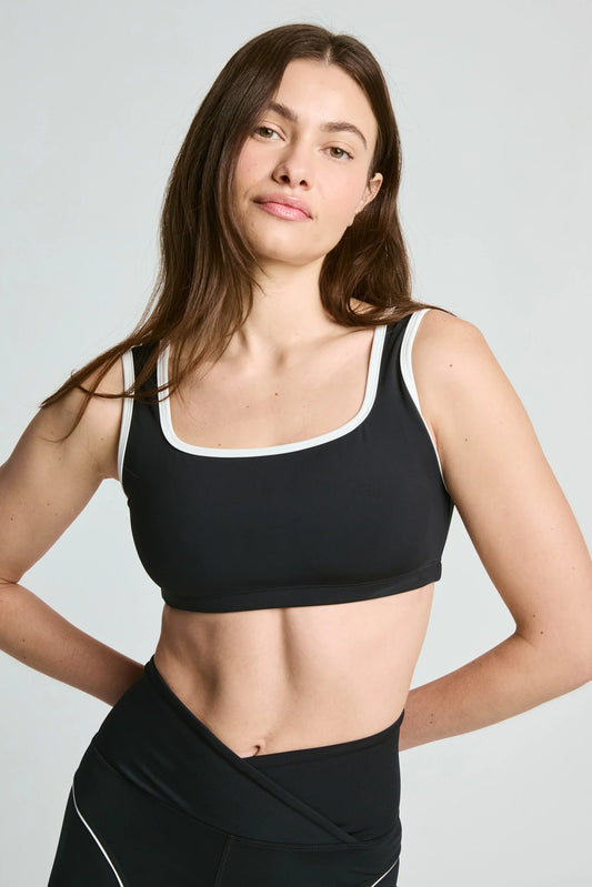 Recycled Contrast Staple Bra