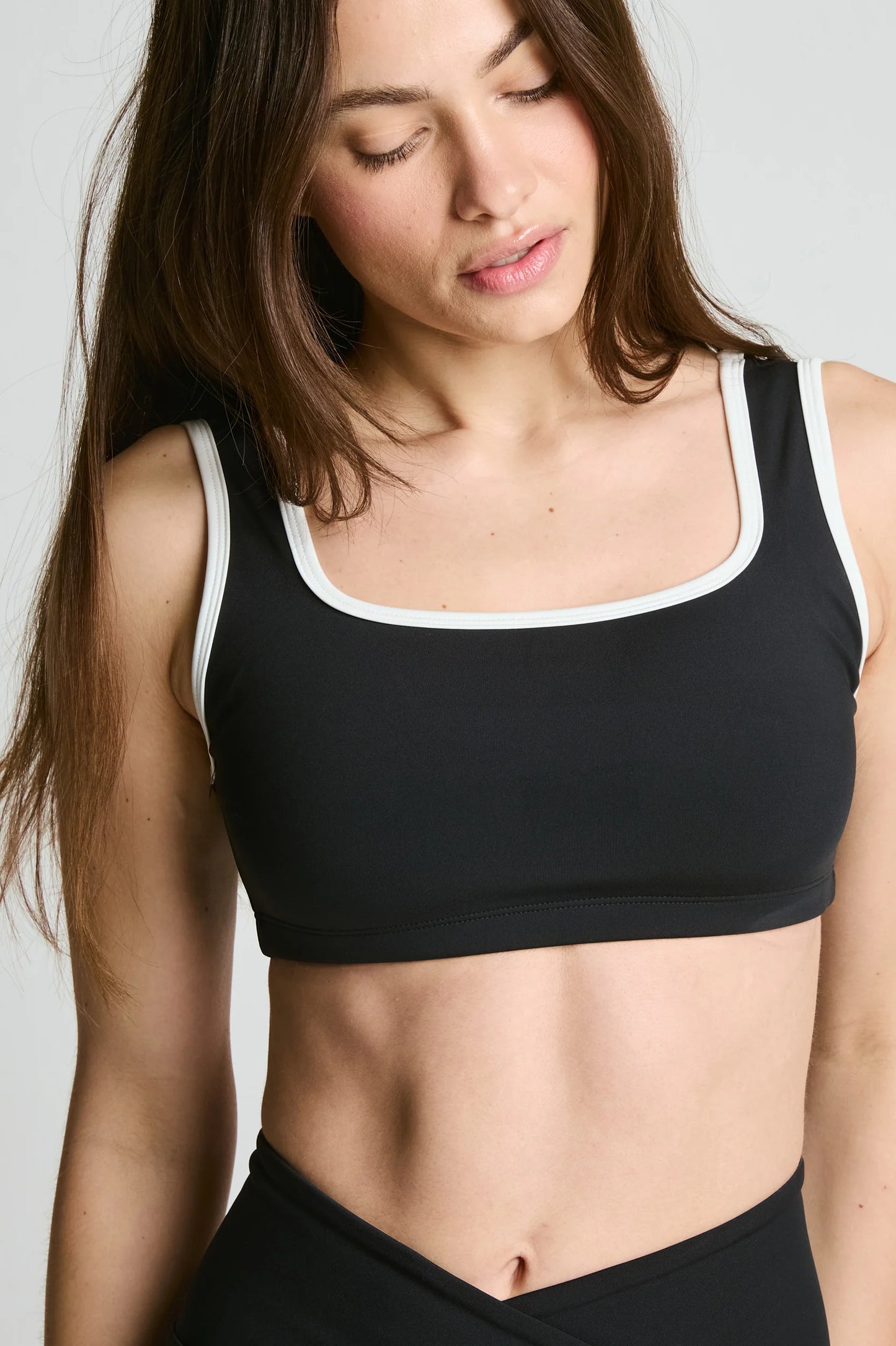 Recycled Contrast Staple Bra