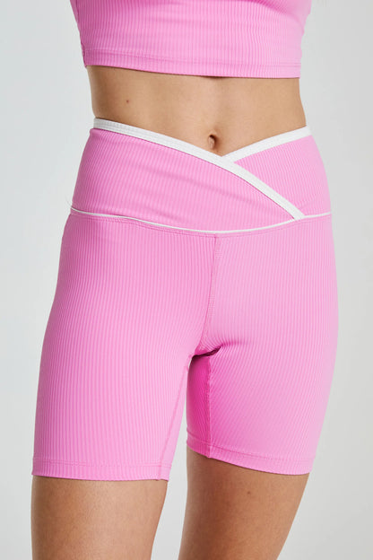 Ribbed Two Tone Veronica Short