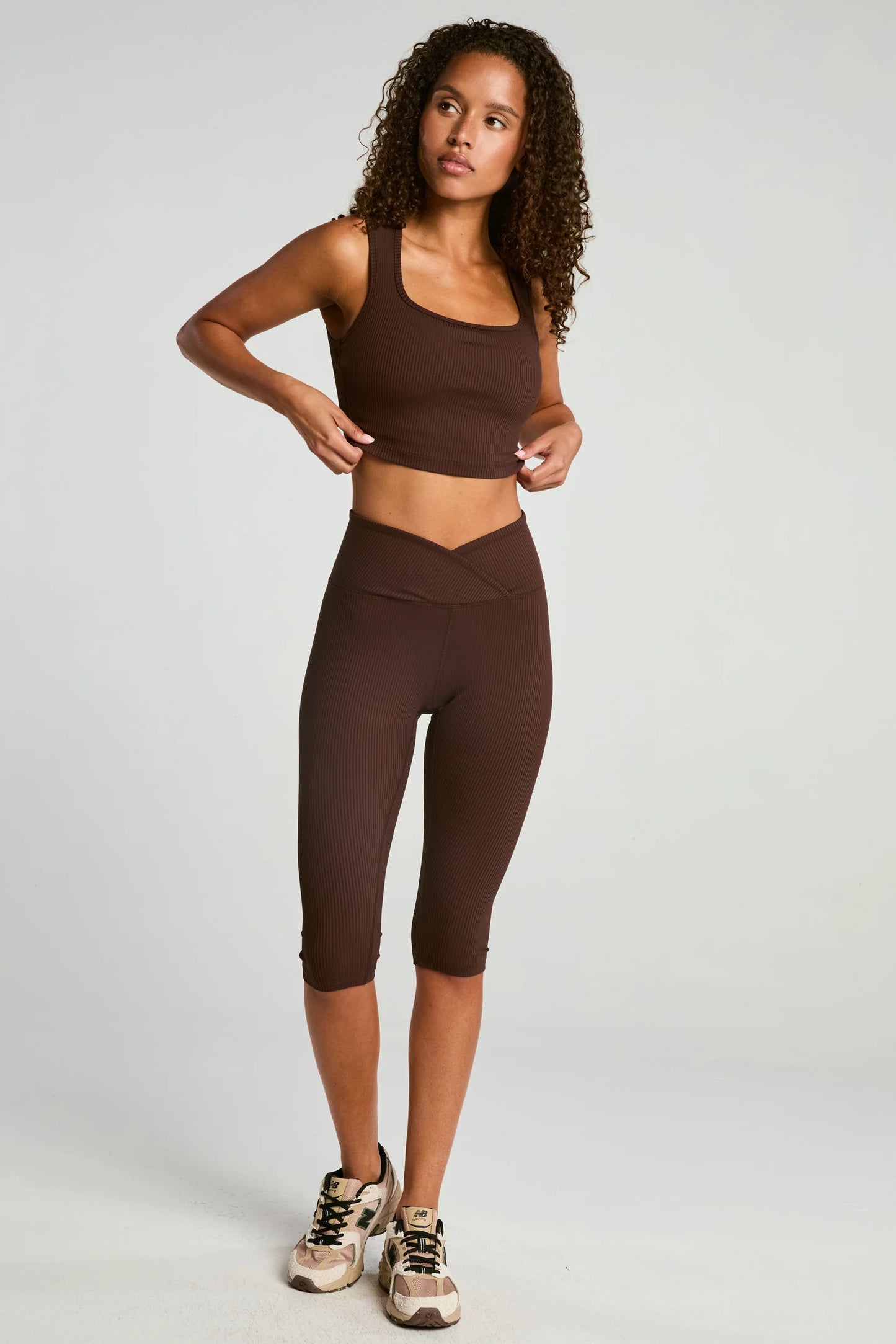 Ribbed Veronica Capri