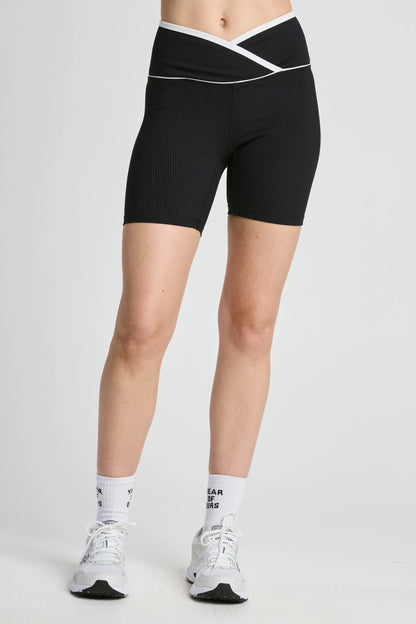 Ribbed Two Tone Veronica Short